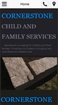 Mobile Screenshot of cornerstonechildfamilyservices.com