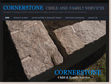 Tablet Screenshot of cornerstonechildfamilyservices.com